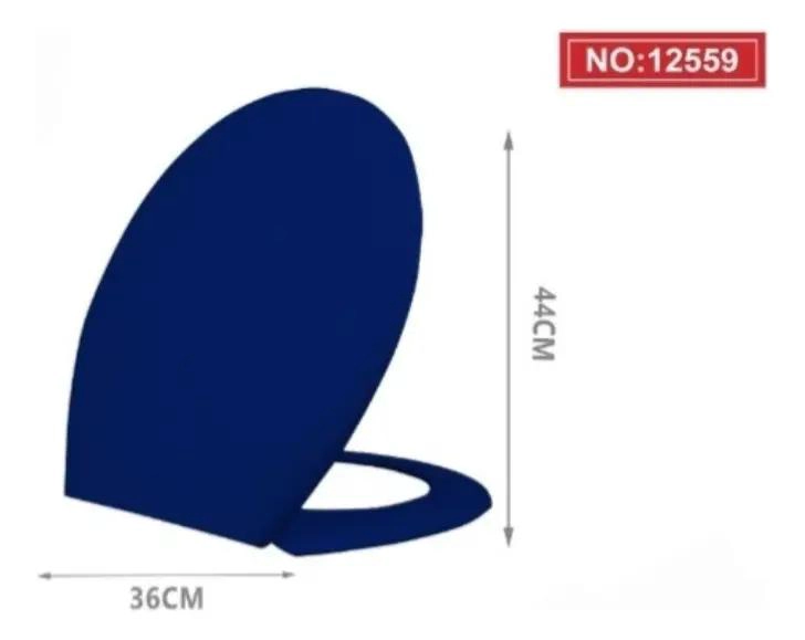 TAPA PARA ASIENTO DE INODORO COLOR AZUL MARINO - 2