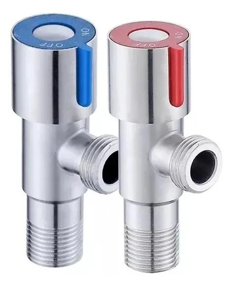 LLAVE GRIFERIA ANGULAR ACERO INOXIDABLE 1/2 X 2 UNIDADES - 1