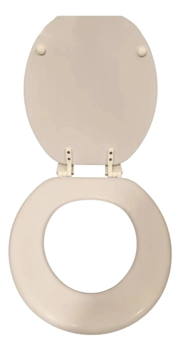 TAPA DE ASIENTO PARA WC DE MADERA 40X36.5 CM REDONDO - 1