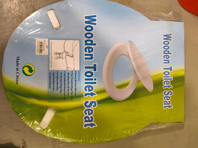 TAPA DE ASIENTO PARA WC REDONDO DE MADERA 40X36.5 CM - 2