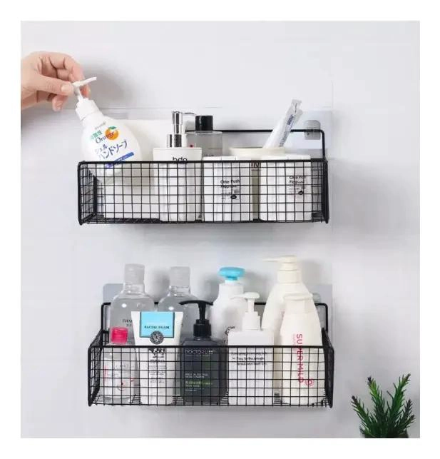 SET 3 CESTAS ADHESIVAS PARA DUCHA Y COCINA - 1