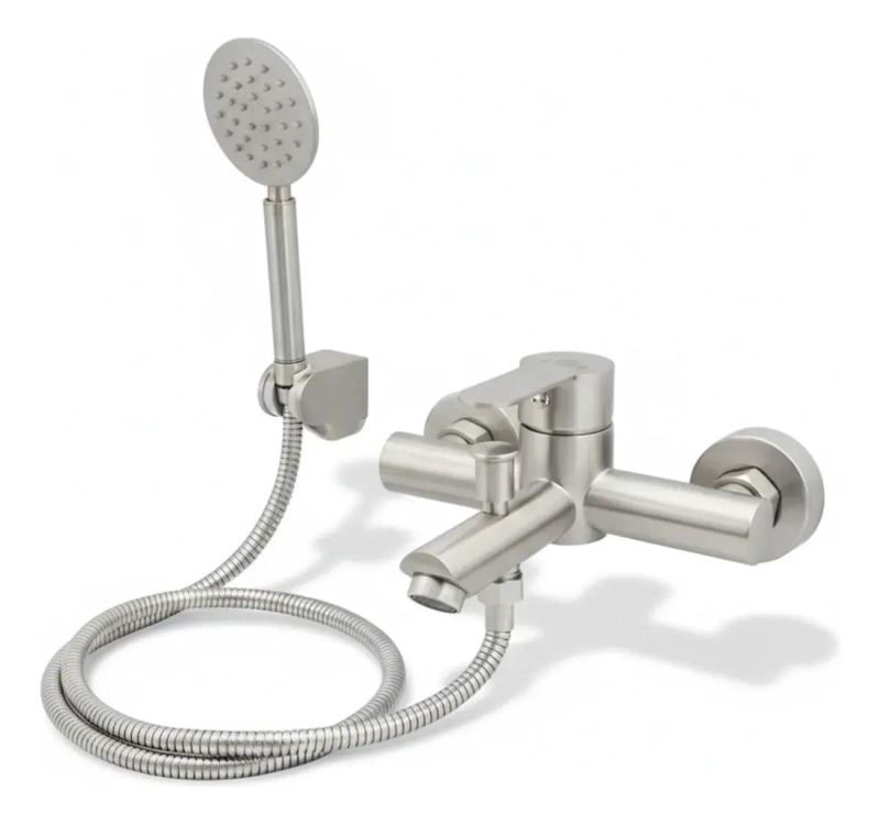 LLAVE MONOMANDO PARA TINA Y DUCHA ACERO INOXIDABLE 304 - 1