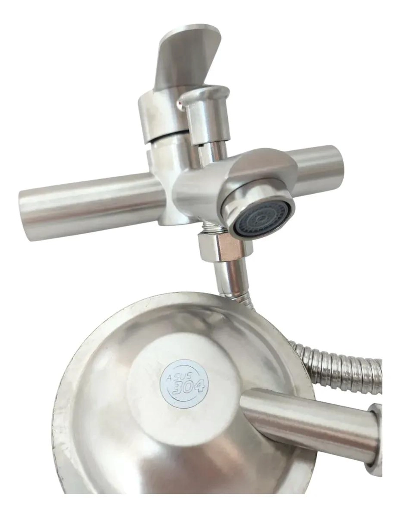 LLAVE MONOMANDO PARA TINA Y DUCHA ACERO INOXIDABLE 304 - 4