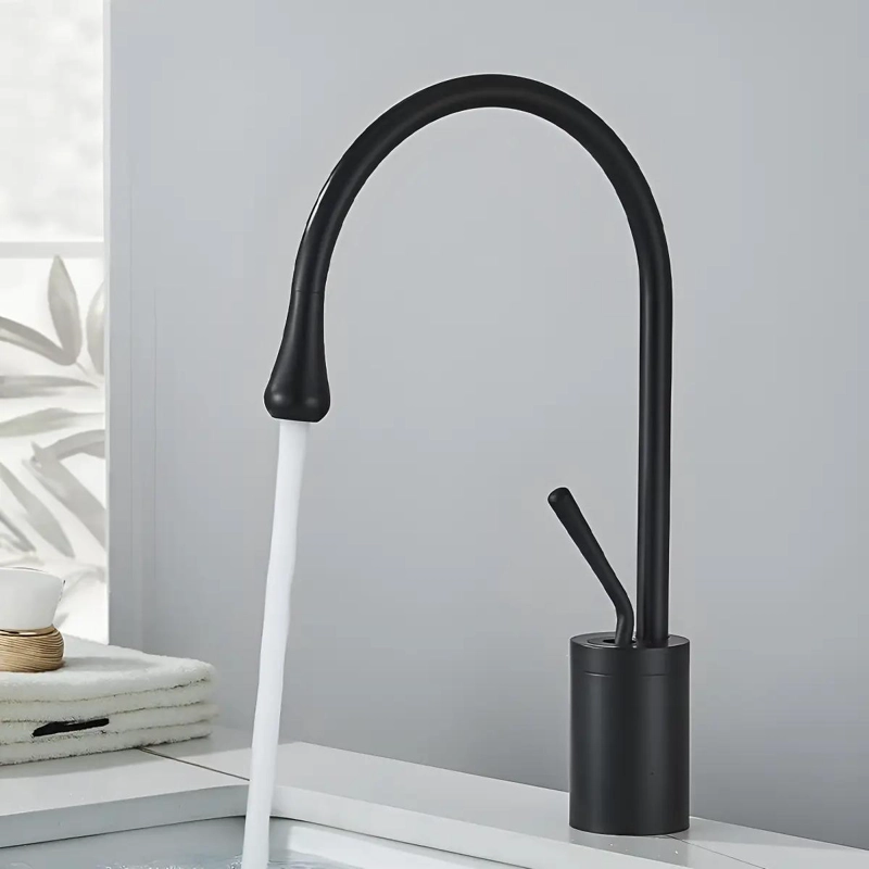 GRIFO MEZCLADOR MONOMANDO PARA LAVAMANOS DE BAÑO - 1