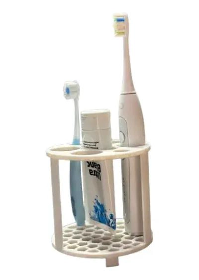ORGANIZADOR PARA BAÑO CON SOPORTE PARA CEPILLOS DE DIENTE - 1