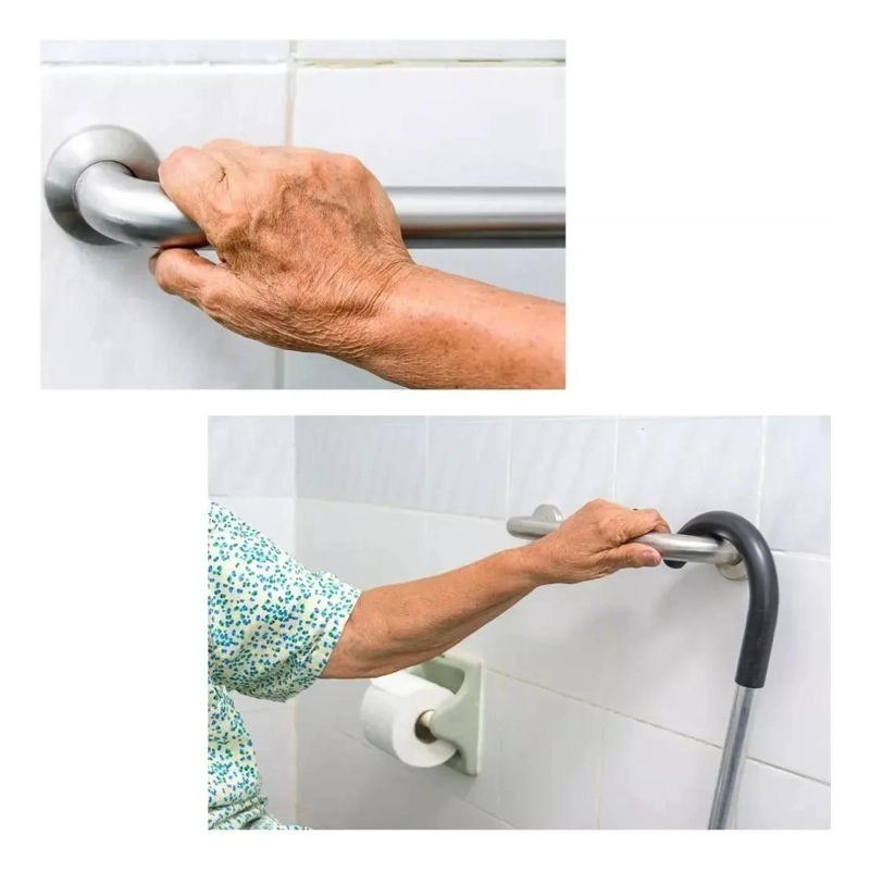 BARRA DE SEGURIDAD PARA BAÑO 60CM ACERO INOXIDABLE - 2