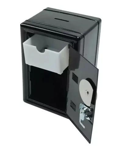 CAJA FUERTE METALICA CON LLAVE Y FUNCION ALCANCIA - 2