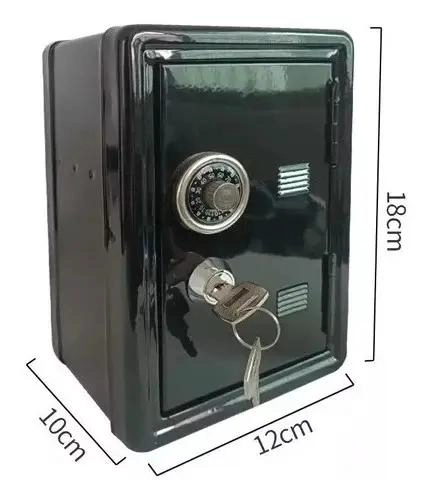 CAJA FUERTE METALICA CON LLAVE Y FUNCION ALCANCIA - 4