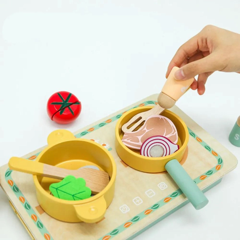 SET DE COCINA INFANTIL MONTESSORI DE MADERA - 2