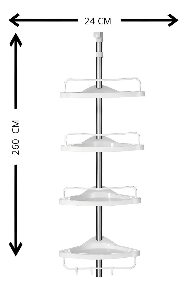 ORGANIZADOR ESQUINERO PARA DUCHA DE 4 NIVELES - 4