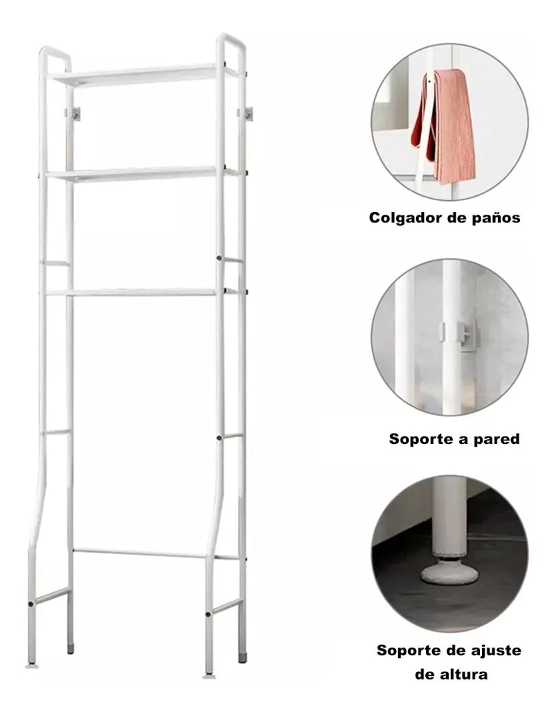 ORGANIZADOR ESTANTE PARA LAVADORA Y BAÑO - 5