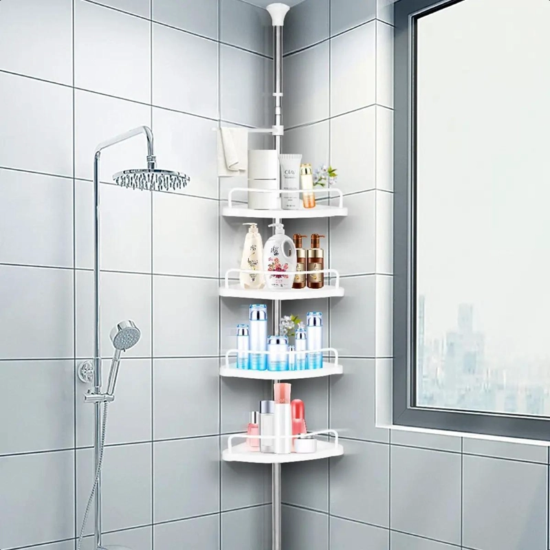 ORGANIZADOR ESQUINERO PARA DUCHA 4 PISOS AJUSTABLE - 3