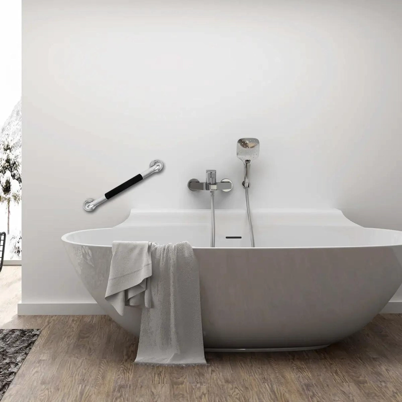 BARRA DE SEGURIDAD PARA BAÑO 50 CM ACERO INOXIDABLE - 2