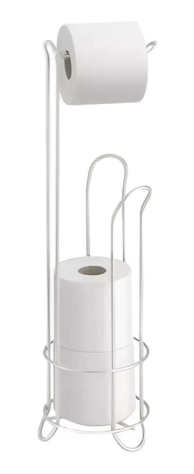 SOPORTE DE PAPEL HIGIE NICO CON PEDESTAL Y ORGANIZADOR - 1