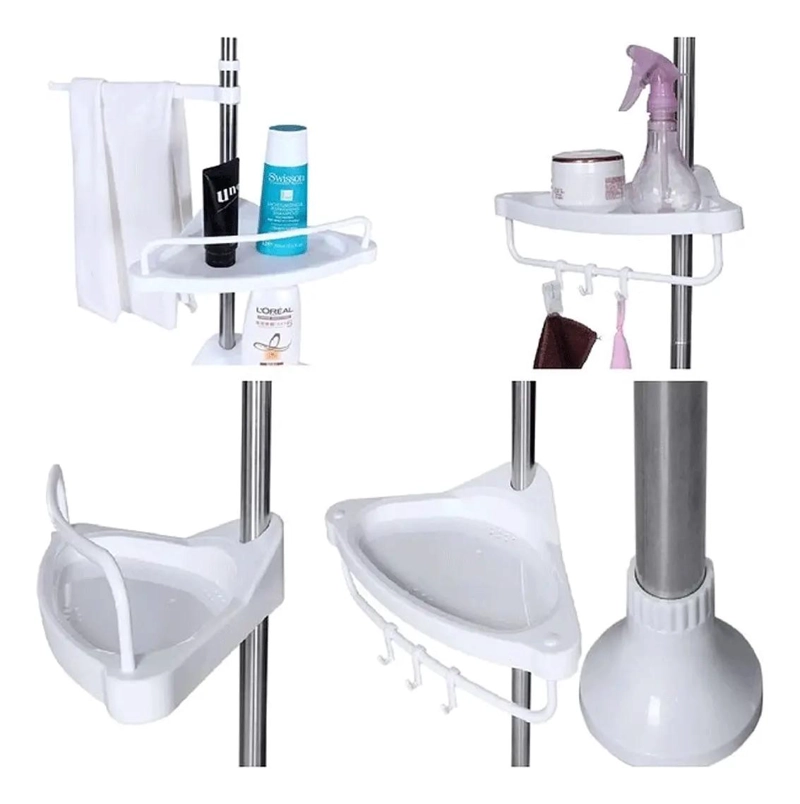 ORGANIZADOR ESQUINERO PARA DUCHA DE 4 PISOS AJUSTABLE - 5