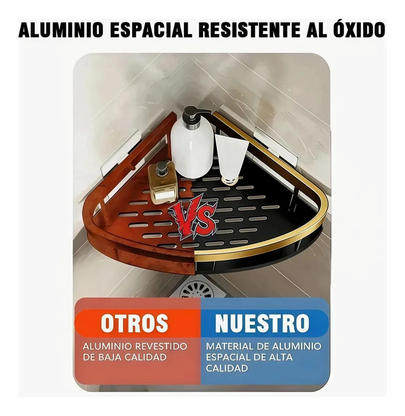 PACK 2 REPISAS ESQUINERAS FLOTANTES DE ALUMINIO - 4
