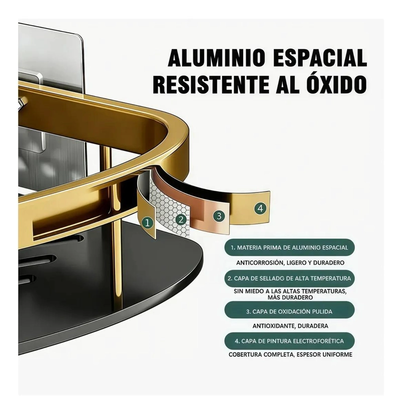 PACK 2 REPISAS ESQUINERAS FLOTANTES DE ALUMINIO - 5