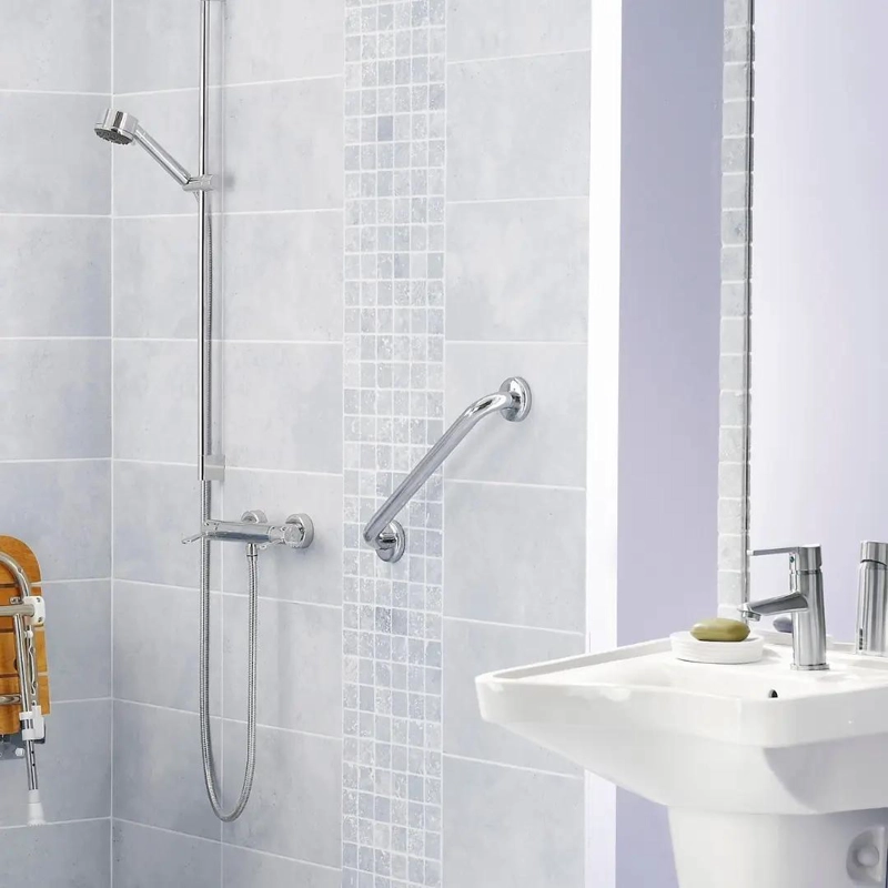 BARRA DE SEGURIDAD PARA BAÑO 30 CM ACERO INOXIDABLE - 2