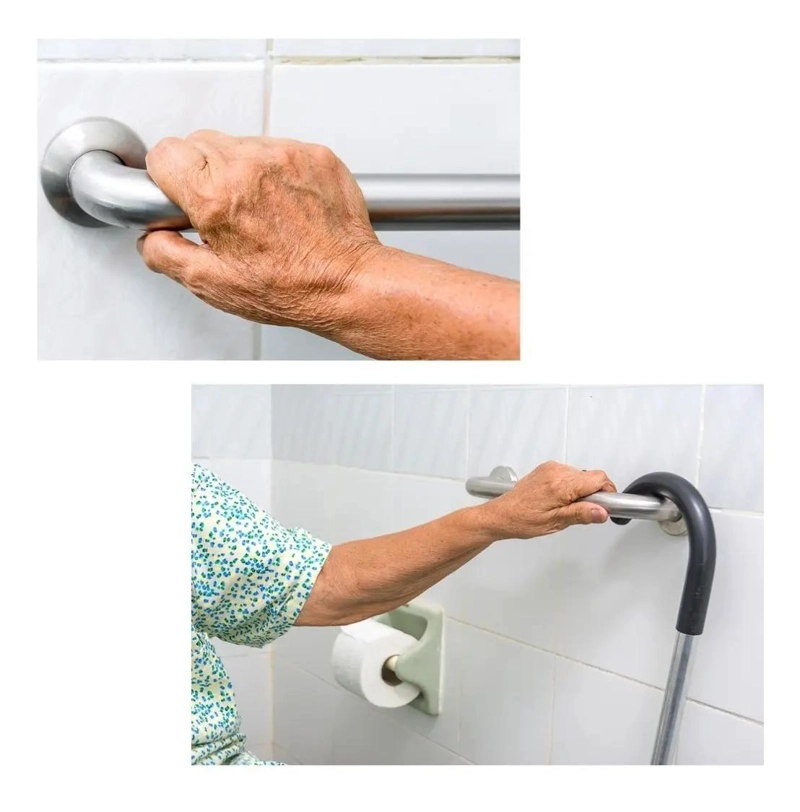 BARRA DE SEGURIDAD PARA BAÑO 30 CM ACERO INOXIDABLE - 3