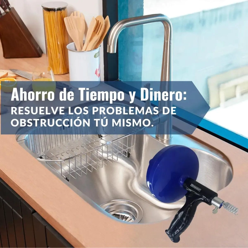 DESTAPA CAÑERIAS PISTOLA SOPAPO 5 METROS - 3