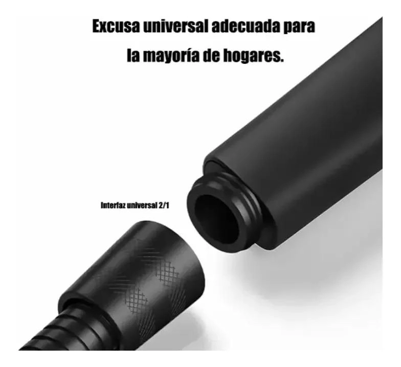 KIT DE DUCHA CON REGADERA TIPO TELE FONO Y MANGUERA DE 2M - 3