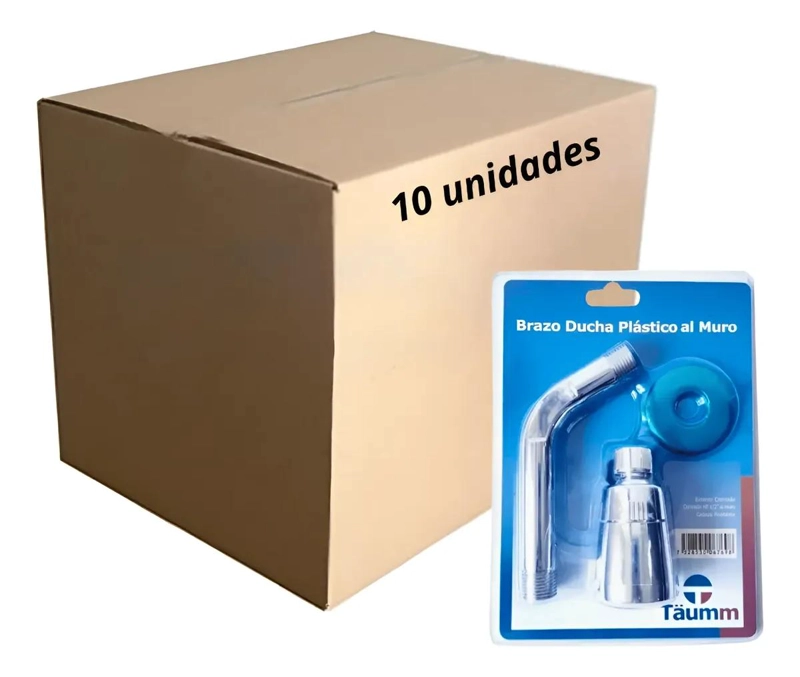 BRAZO DE DUCHA PLASTICO CROMADO CON DIFUSOR - 1