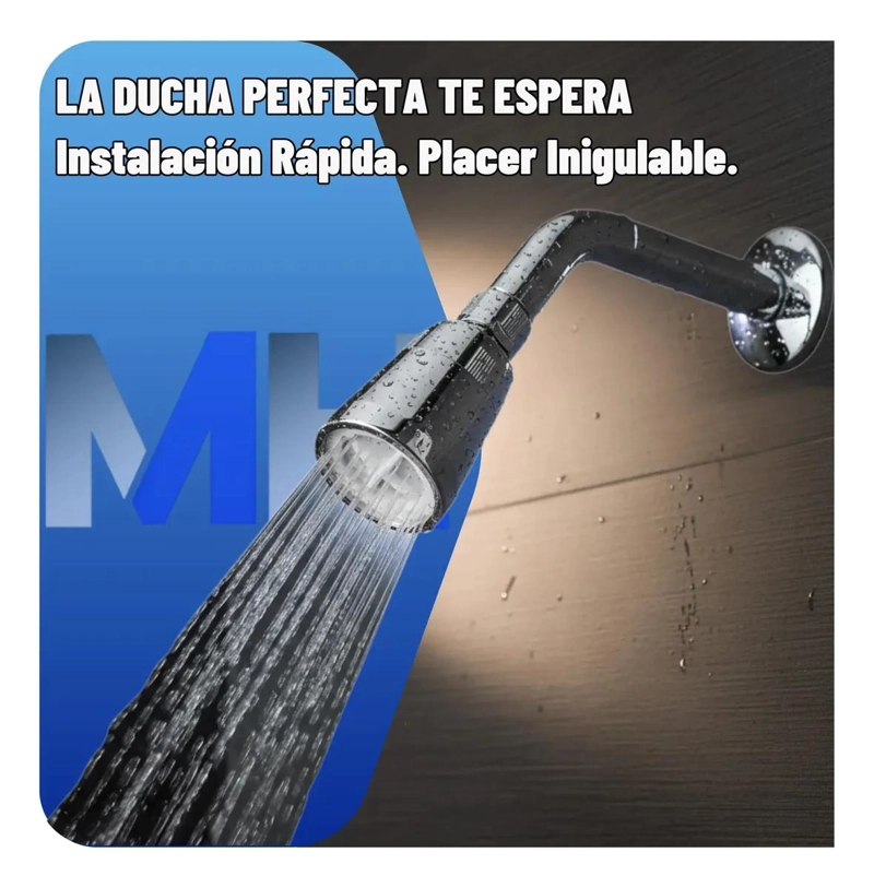 BRAZO DE DUCHA PLASTICO CROMADO CON DIFUSOR - 5