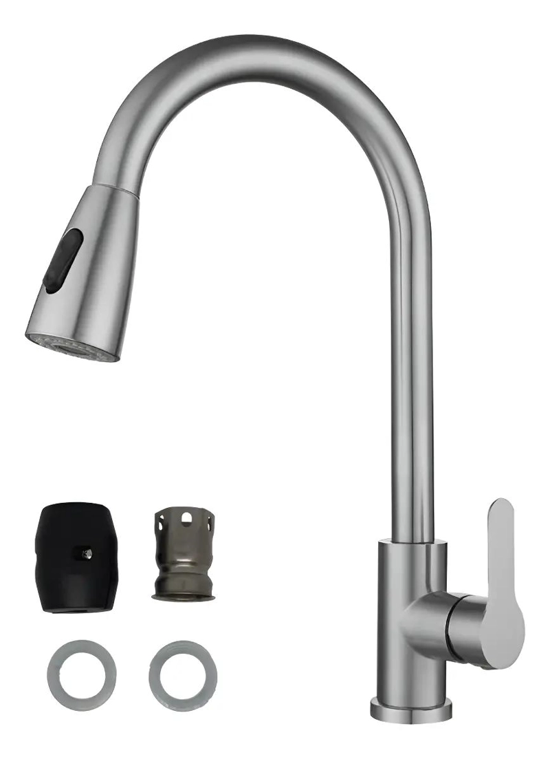 LLAVE MONOMANDO FLEXIBLE PARA LAVAPLATOS DE COCINA - 1