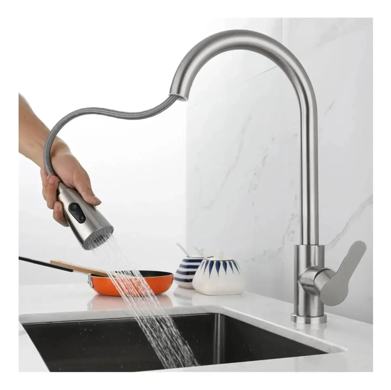 LLAVE MONOMANDO FLEXIBLE PARA LAVAPLATOS DE COCINA - 3