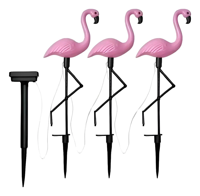 ESTACAS SOLARES ROSADAS PARA JARDIN PACK 3 - 1