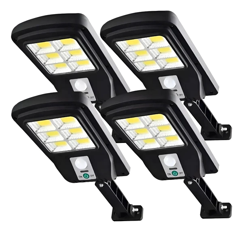 PACK 4 FOCOS SOLARES LED EXTERIOR CON SENSOR MOVIMIENTO - 1