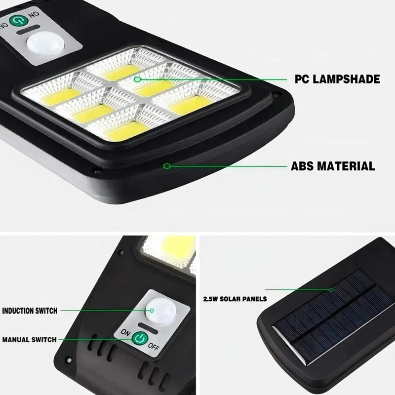 PACK 4 FOCOS SOLARES LED EXTERIOR CON SENSOR MOVIMIENTO - 2