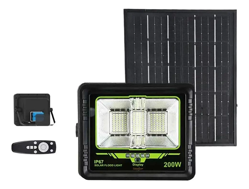 FOCO SOLAR REFLECTOR 200W IP67 CON PANEL Y CONTROL REMOTO - 3