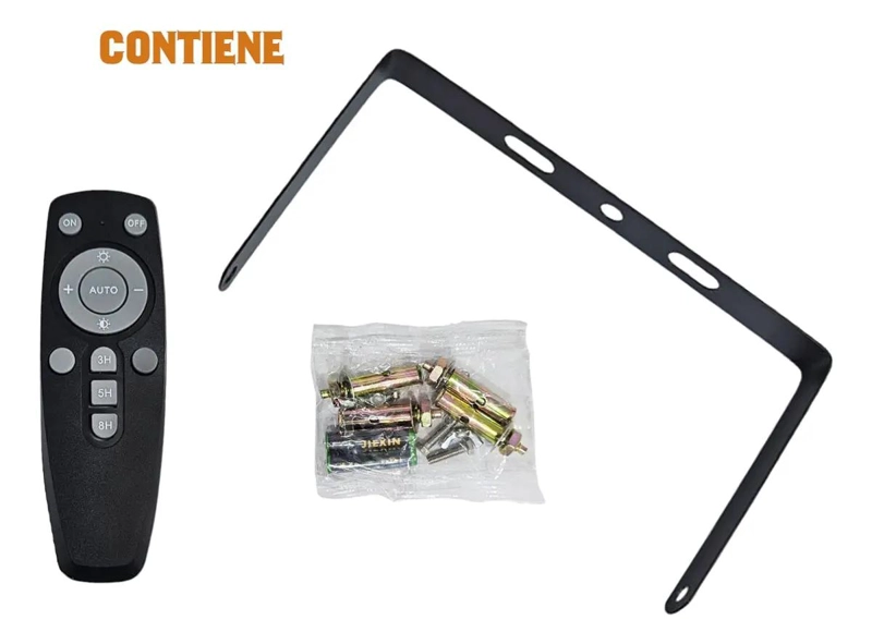 FOCO SOLAR REFLECTOR 200W IP67 CON PANEL Y CONTROL REMOTO - 5