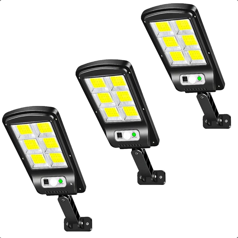 PACK 3 FOCOS LED SOLARES PARA EXTERIOR - 2