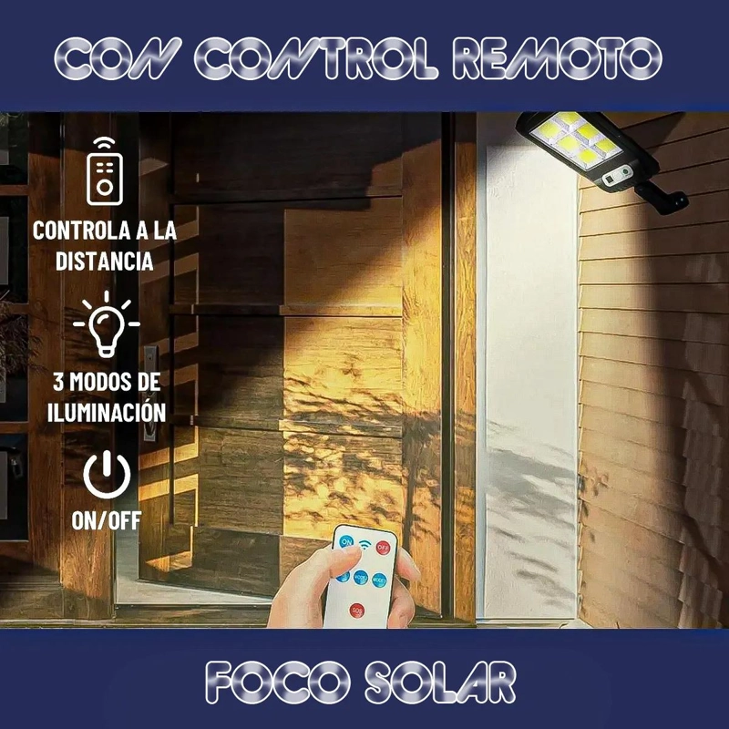 PACK 3 FOCOS LED SOLARES PARA EXTERIOR - 4