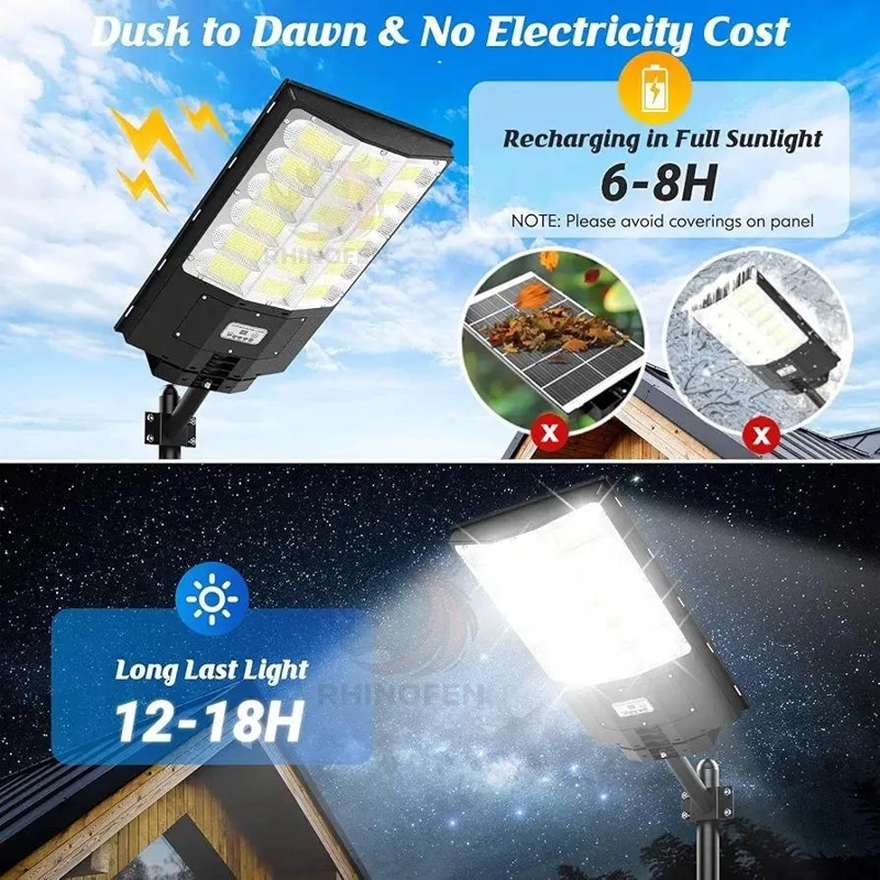 FOCO SOLAR LED 1000W CON SOPORTE Y CONTROL IP67 - 4