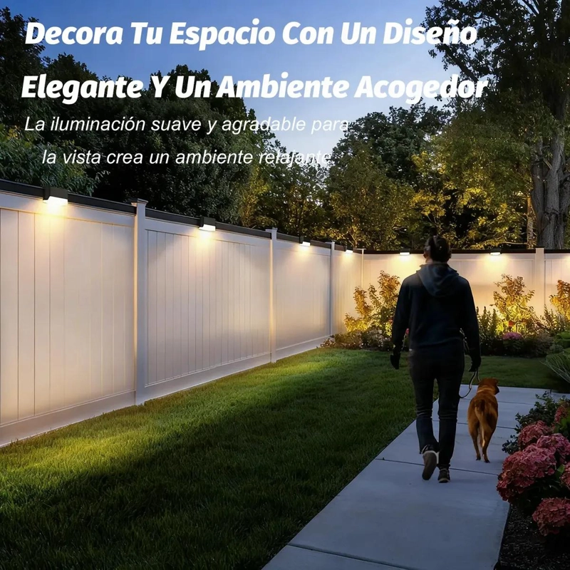 12 LUCES SOLARES IMPERMEABLES PARA JARDIN Y VALLA - 3