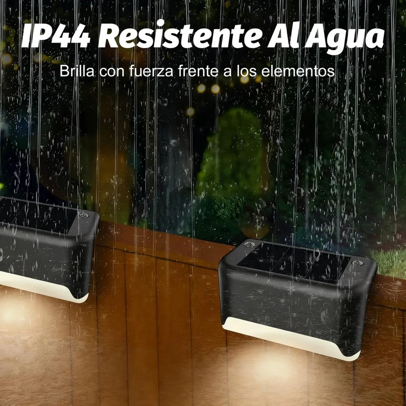 12 LUCES SOLARES IMPERMEABLES PARA JARDIN Y VALLA - 4