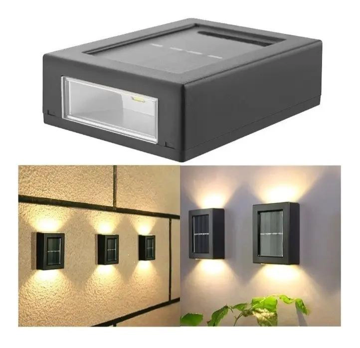 PACK 2 LAMPARAS SOLARES LED PARA EXTERIOR RESISTENTE A LU - 2