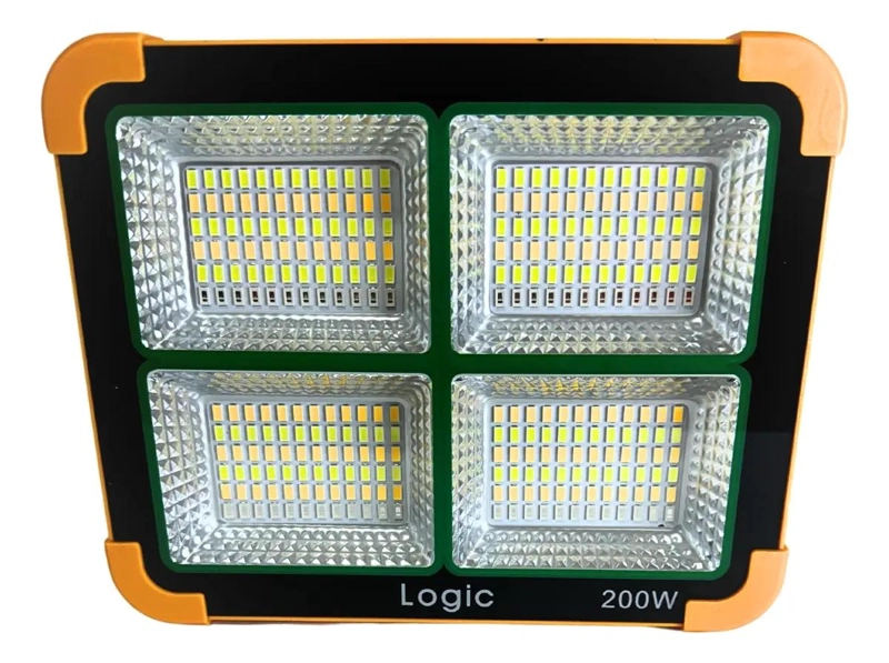 FOCO SOLAR 200W REFLECTOR LED LUZ FRIA, CALIDA Y EMERG. - 2