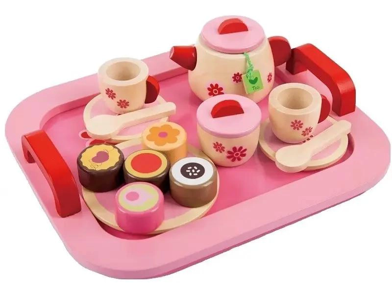 JUEGO DIDACTICO DE TE  DE MADERA 18 PIEZAS - 1