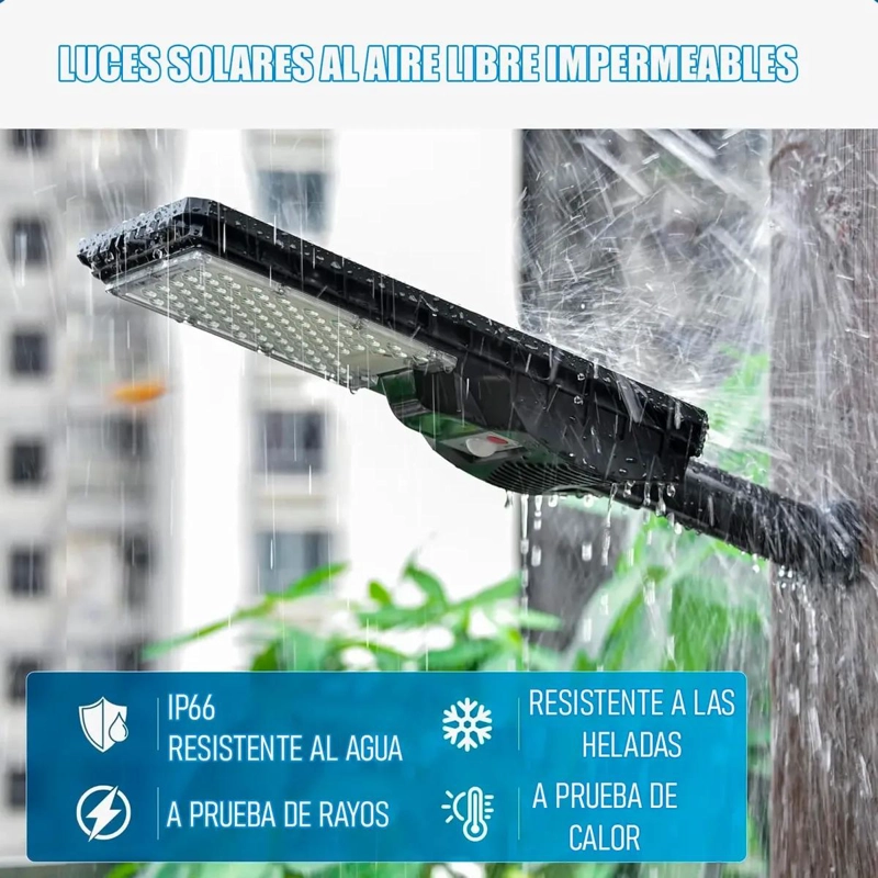FOCO SOLAR LED EXTERIOR 600W ALTA POTENCIA - 5