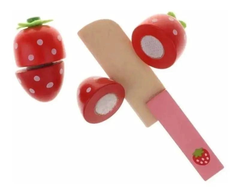 JUEGO DIDACTICO DE MADERA CORTA FRUTAS Y POSTRES - 4