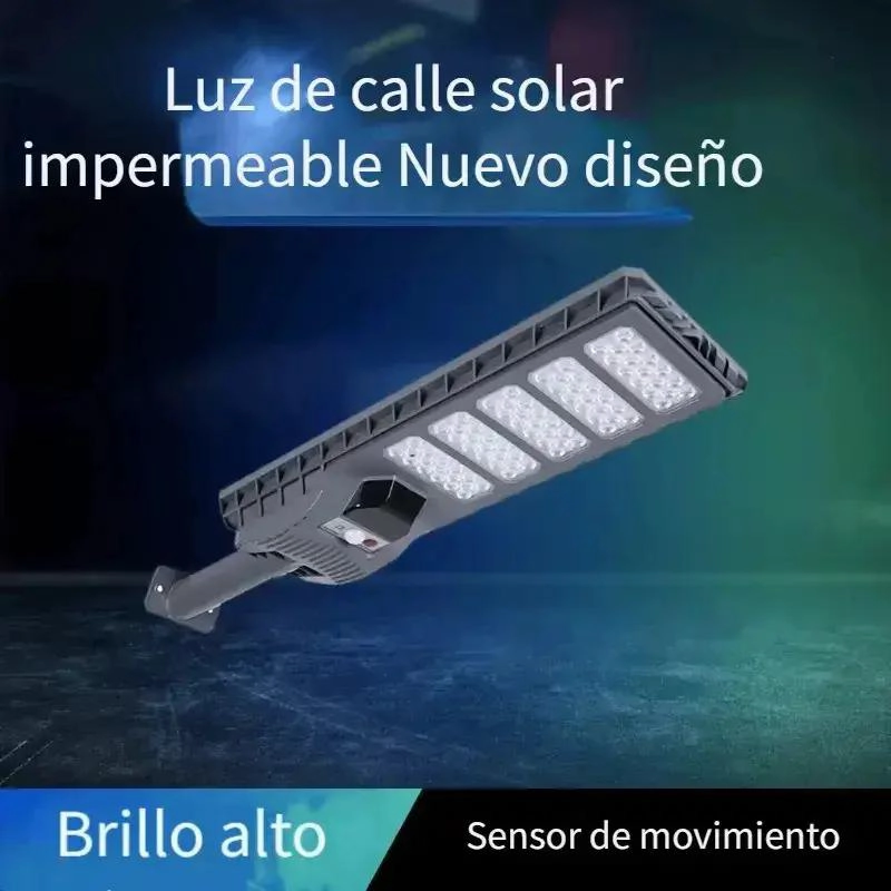 FOCO SOLAR RECARGABLE 300W CON SENSOR Y CONTROL REMOTO - 5