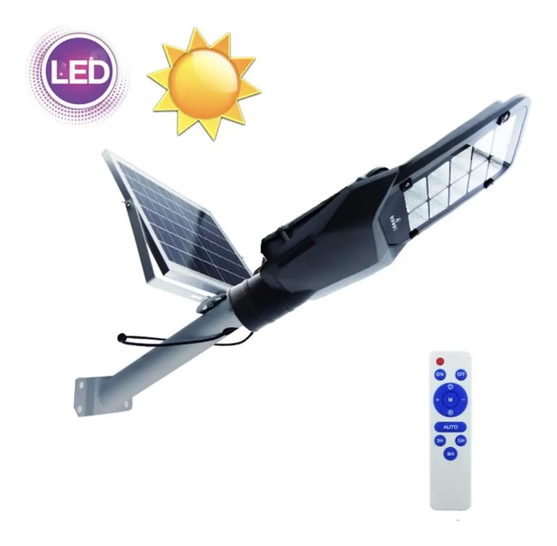 FOCO SOLAR 1200W 120 LEDS CON BRAZO Y 10 PLACAS METALICAS - 2