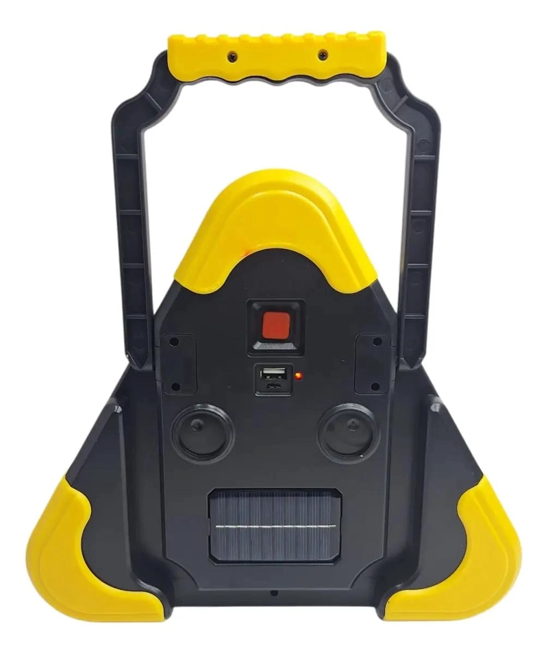 TRIANGULO DE EMERGENCIA RECARGABLE CON 3 LEDS Y PANEL SOL - 4