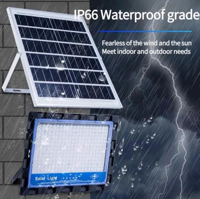 FOCO SOLAR 100W CON PANEL SOLAR Y CONTROL REMOTO - 4