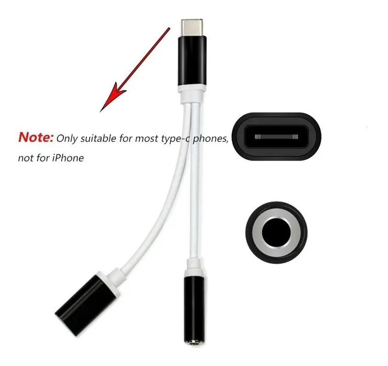 ADAPTADOR TIPO C PARA AUDIFONOS Y CARGA - 4