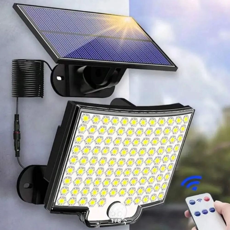 LAMPARA LED SOLAR CON SENSOR DE MOVIMIENTO - 4